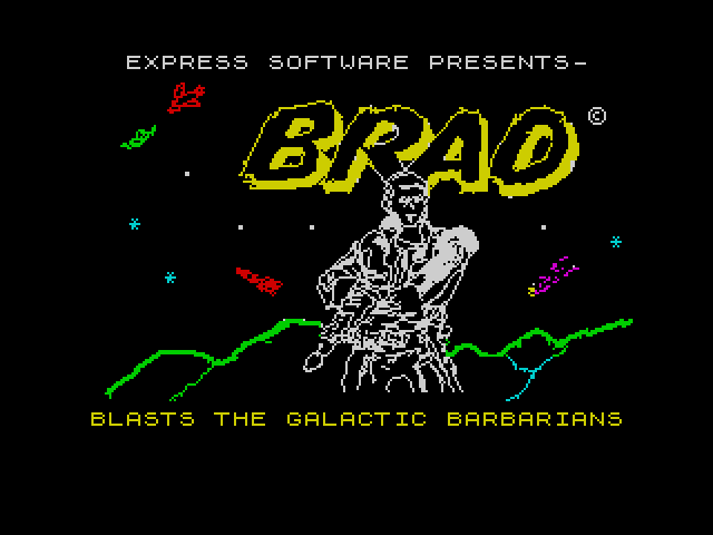 Barbarian title screen for ZX Spectrum